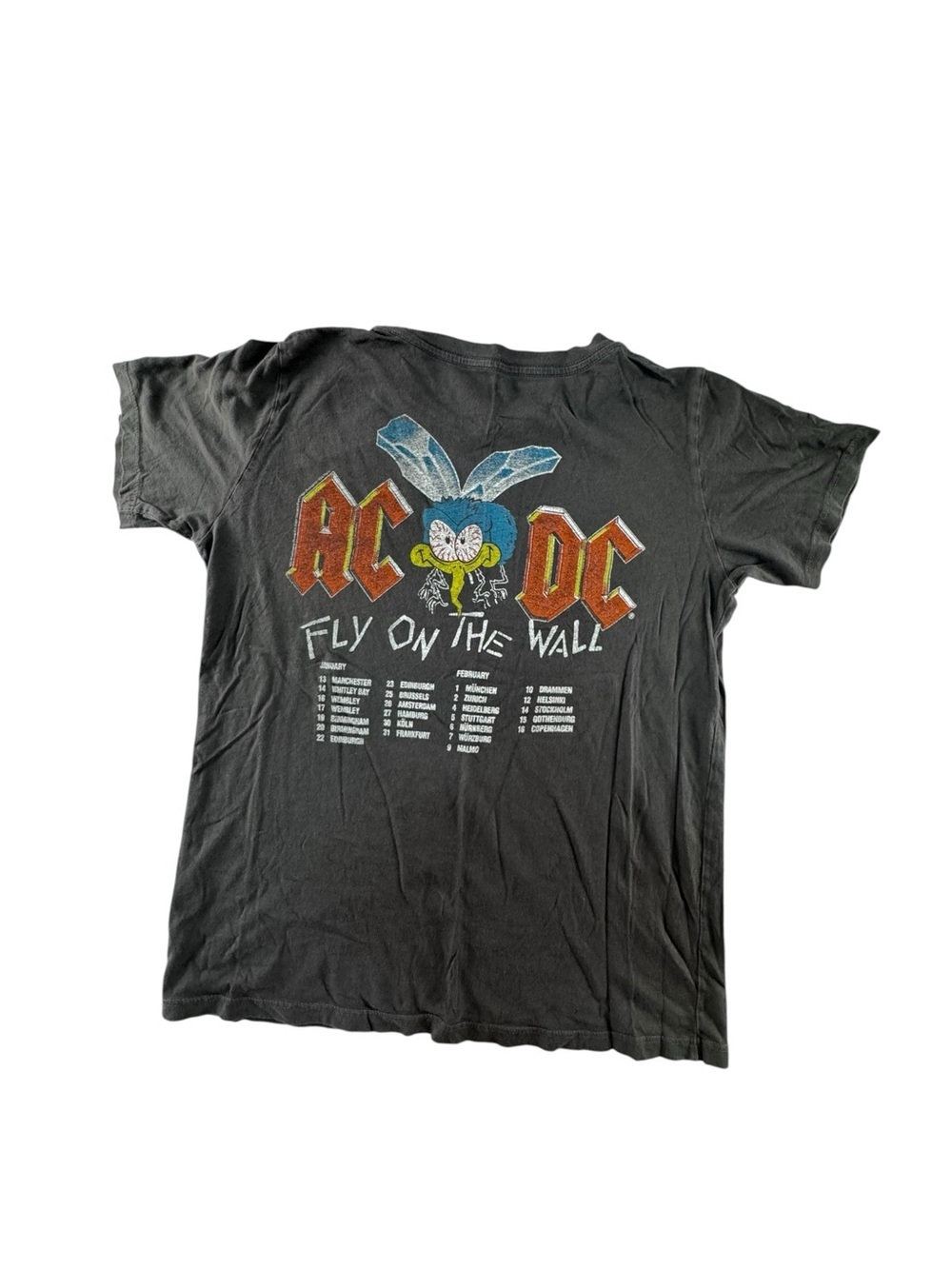 Rowdy Sprout Black AC/DC 'Fly on the Wall' Graphic Tee